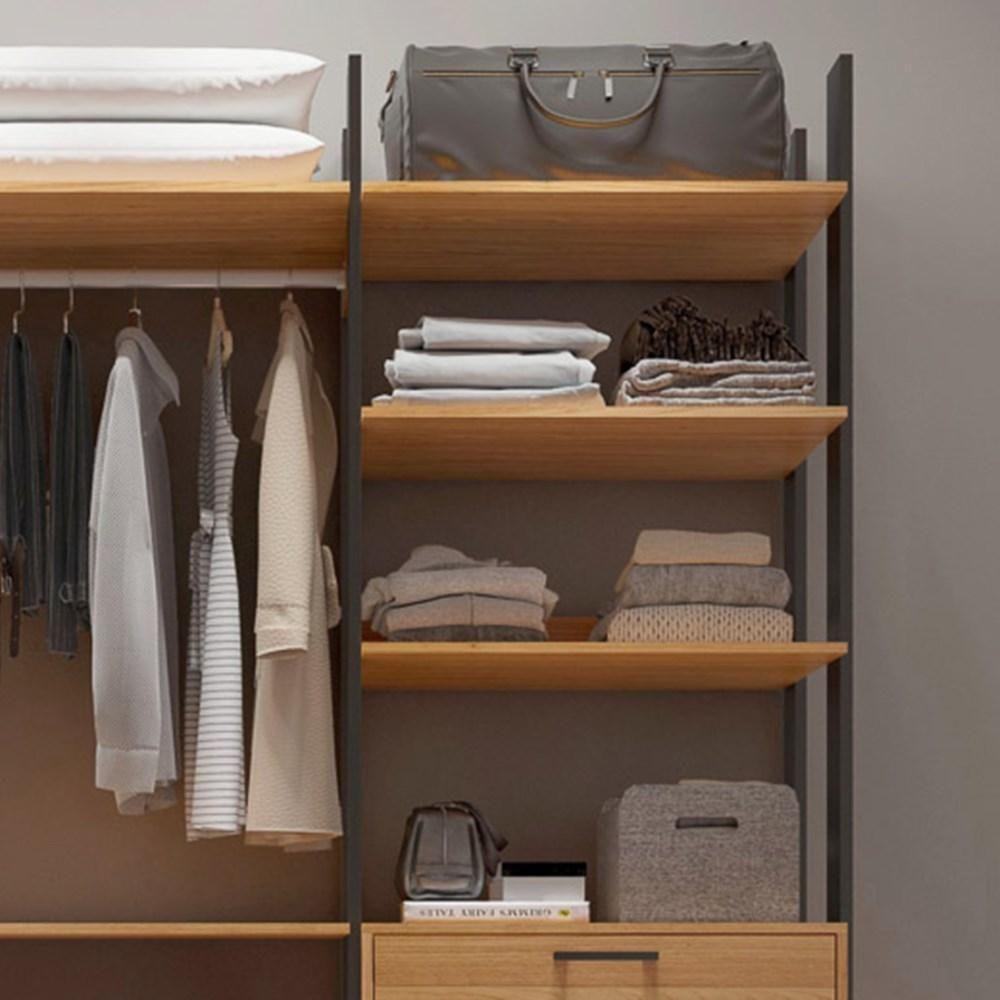 Guarda Roupa 217cm 4 Gavetas Tw404 Freijó/Preto Fosco - 3