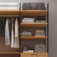 Guarda Roupa 217cm 4 Gavetas Tw404 Freijó/Preto Fosco - 3