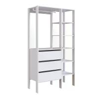 Closet 03 Gavetas Db001 Branco Pp Milani Store Branco - 1