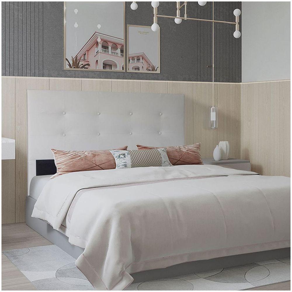 Cabeceira Solteiro 0,90m Berlim Corano Branco - 3