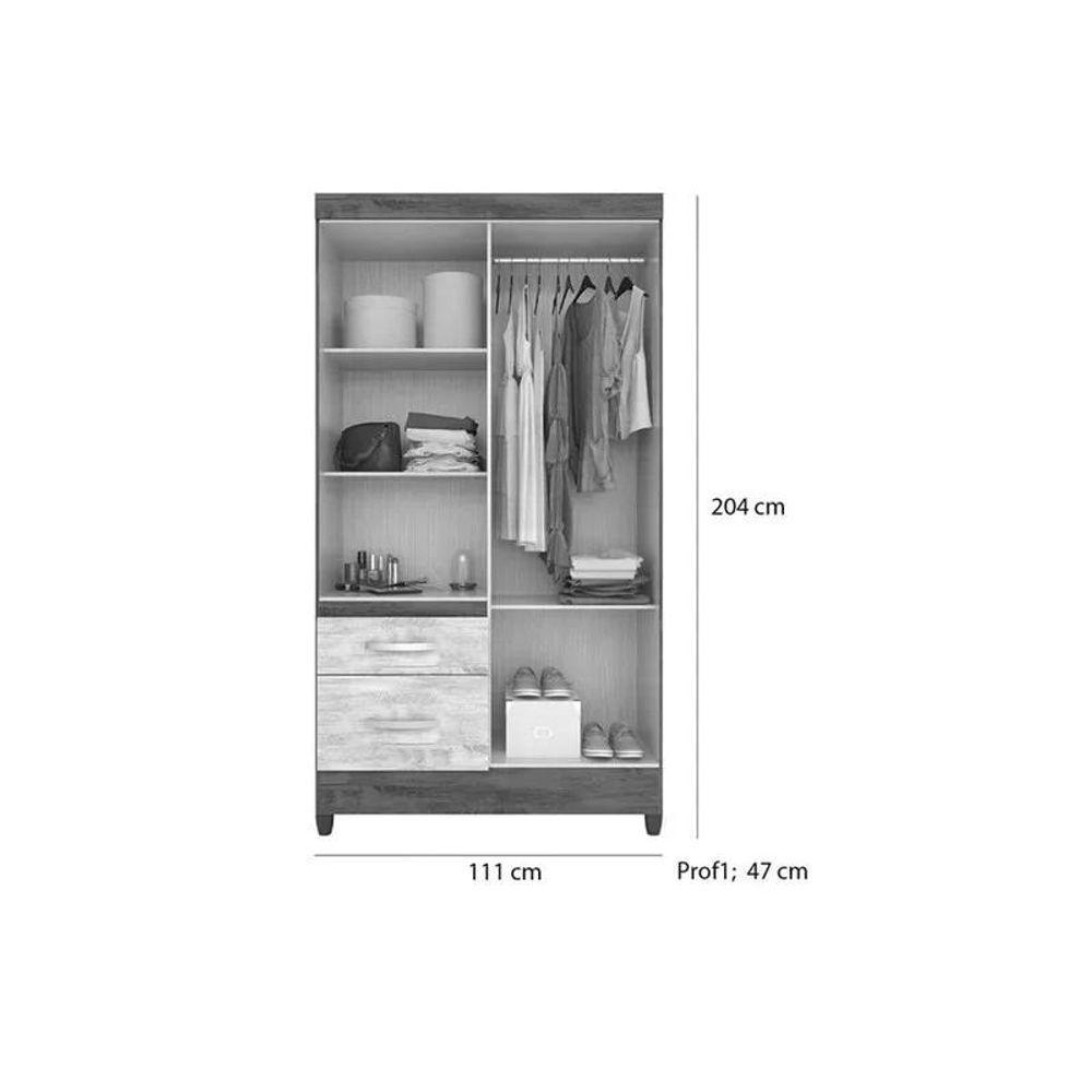 Kit Roupeiro C/Espelho C/Cômoda Branco/rosa/azul/lilas Flex - 3