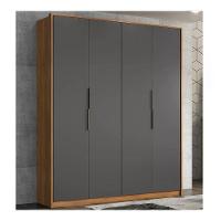 Guarda Roupa Casal 4 Portas Atore Amendola Grafito - 1