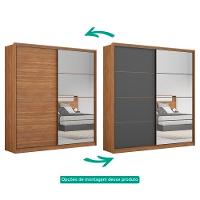 Conjunto Guarda Roupa Belga Com Espelho E Comoda Atria Amend - 5