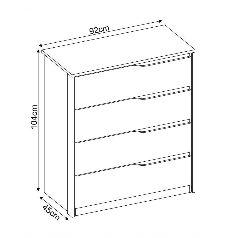Conjunto Guarda Roupa Belga Com Espelho E Comoda Atria Amend - 6