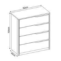 Conjunto Guarda Roupa Belga Com Espelho E Comoda Atria Amend - 6