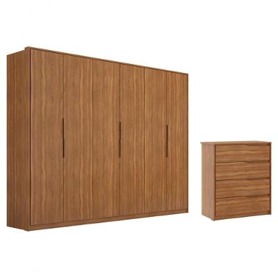 Conjunto Guarda Roupa Atrice E Comoda Atria Amendola Demarte