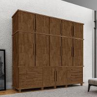 Guarda Roupa 12 Portas 6 Gavetas e Sapateira Hawking Malbec - 6
