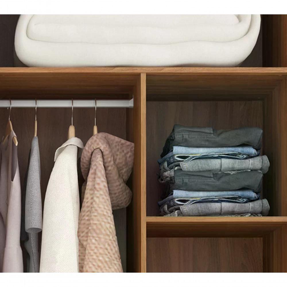 Conjunto Guarda Roupa Atore E Comoda Atria Amendola Grafito - 7