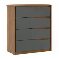 Conjunto Guarda Roupa Atore E Comoda Atria Amendola Grafito - 3