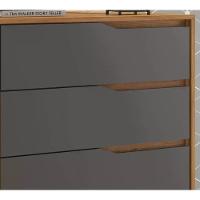 Conjunto Guarda Roupa Atore E Comoda Atria Amendola Grafito - 8