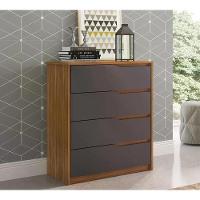 Conjunto Guarda Roupa Atore E Comoda Atria Amendola Grafito - 11