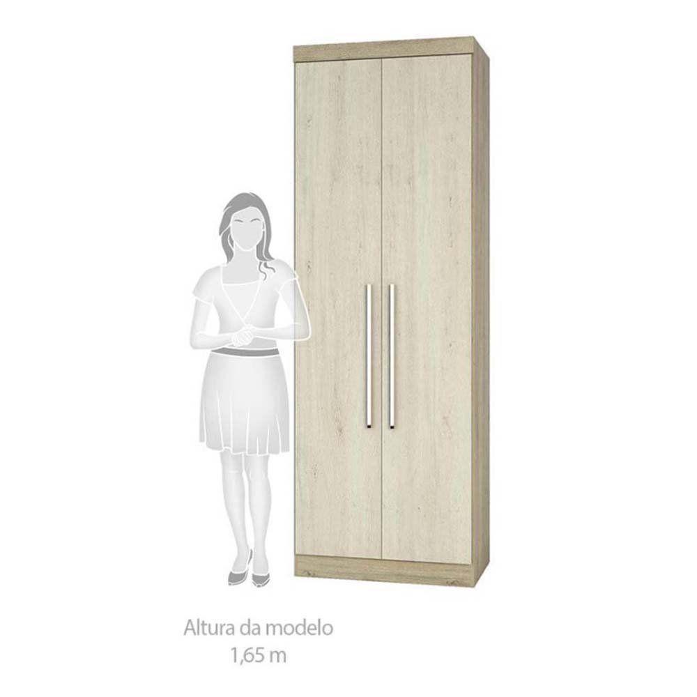 Guarda Roupa 6 Portas C/Cabeceira E Escrivaninha Avelã - 4