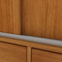 Guarda Roupa 3 Portas 9 Gavetas Com Espelho E Pés cinamomo - 2