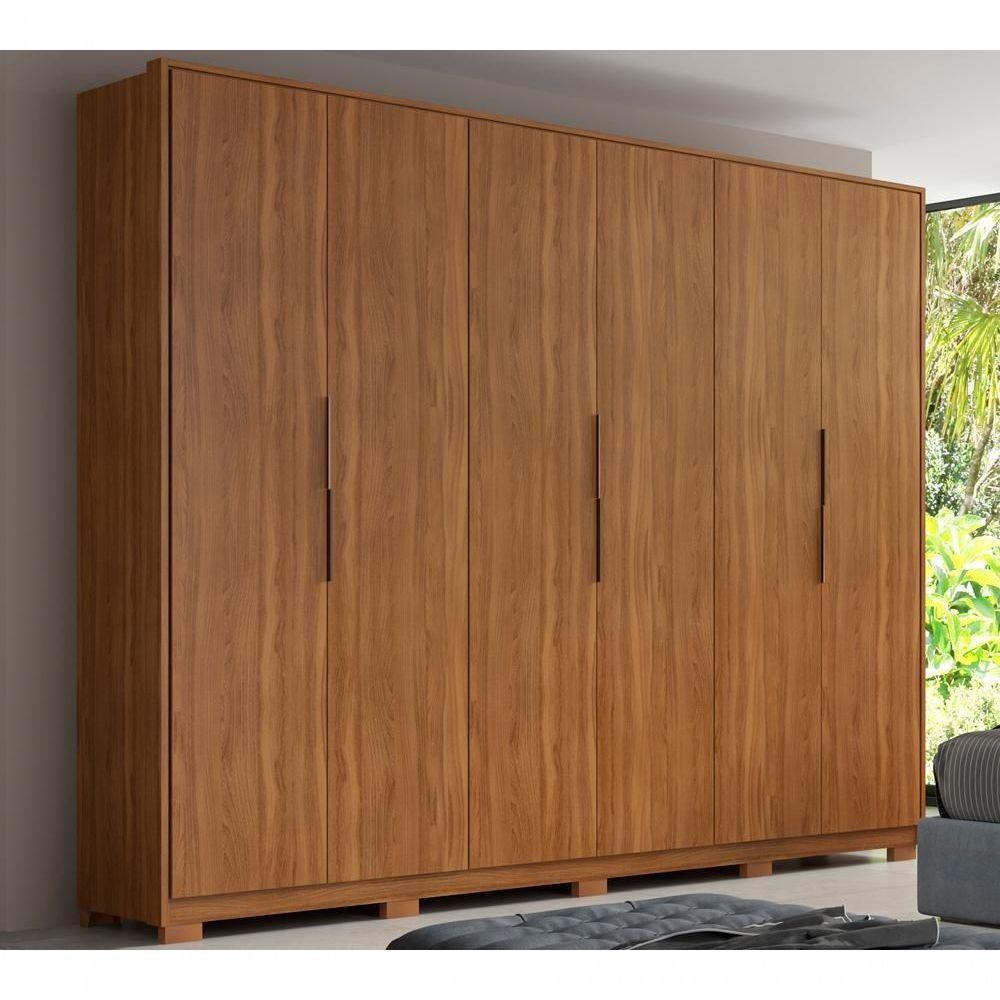 Guarda Roupa Casal 6 Portas Com Pes Atrice Amendola Demartez - 1