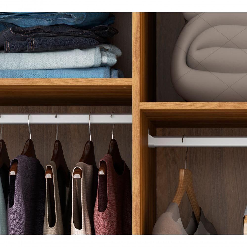 Guarda Roupa Casal 6 Portas Com Pes Atrice Amendola Demartez - 5