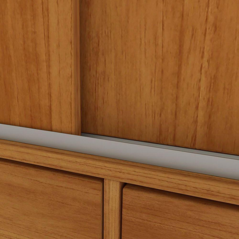 Guarda Roupa Chicago 3 Portas 9 Gavetas Com Pés cinamomo - 3