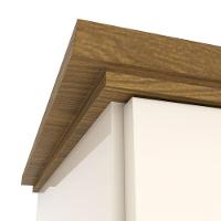 Guarda Roupa Casal 06 Portas 03 Gavetas Lima Henn Off White Nature - 6