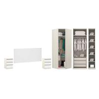 Quarto De Com Guarda Roupa Cabeceira E Mesa De Cabeceira - 10