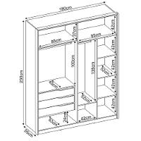 Guarda Roupa Casal Attore 4 Pt 3 Gv Demartêz - 2