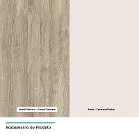 Guarda Roupa 6 Portas E 5 Gavetas Avelã Rústico Com Areia - 2