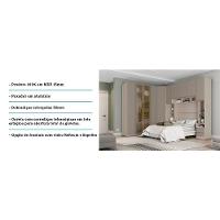 Guarda Roupa Casal De Canto Vidro Reflecta 9 Portas Crema