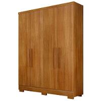 Guarda Roupa Quartzo 4 Portas 2 Gavetas Com 6 Pés Cumaru - 2