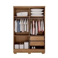 Guarda Roupa Quartzo 4 Portas 2 Gavetas Com 6 Pés Cumaru - 3