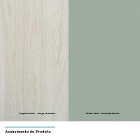 Guarda Roupa Canto 11 Portas E 11 Gavetas Crema Com Verde - 8