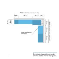 Guarda Roupa 9 Portas E 6 Gavetas Legno Crema Com Branco - 10