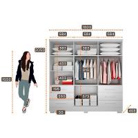 Guarda Roupa Agata 6 Portas 6 Gavetas Com 6 Pés Branco - 4