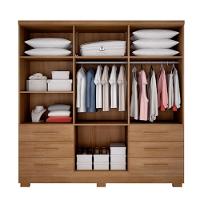 Guarda Roupa Agata 6 Portas 6 Gavetas Com Espelho Com 6 Pés Cumaru/fendi - 3