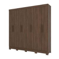 Guarda Roupa Casal 08 Portas 04 Gavetas B51 Briz Castanho Hp - 2