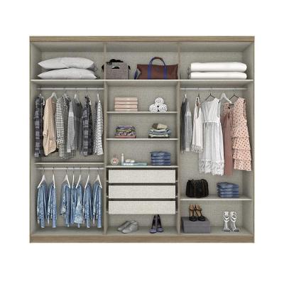 Guarda Roupa Casal 06 Portas 03 Gavetas Jade Henn Rústico Off White