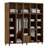 Guarda-roupa 10 Portas Cama Cômoda 4 Gavetas Madeira Imbuia