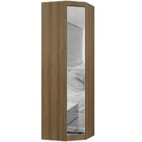 Guarda Roupa De Canto Diagonal Modulado 70cm 1 Porta Com Espelho Paris Luciane Móveis Avelã Pf - 2