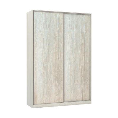 Guarda Roupa Solteiro Prime Plus 2 Portas de Correr 3 Gavetas Legno Crema Luciane