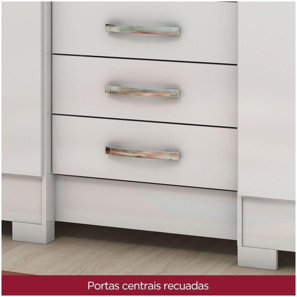 Guarda Roupa Casal 06 Portas 03 Gavetas Mentor Briz Branco - 6