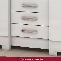 Guarda Roupa Casal 06 Portas 03 Gavetas Mentor Briz Branco - 5