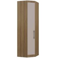 Guarda Roupa De Canto Diagonal Modulado 70cm 1 Porta Paris Luciane Móveis Avelã Pf Com Cinammon Pf - 3