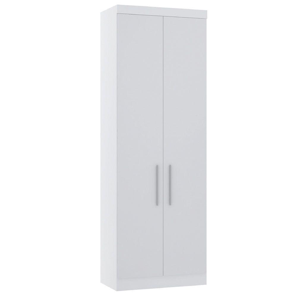Guarda Roupa Modulado 79cm 2 Portas Alpes Luciane Móveis Branco Pf Com Branco Pf - 1