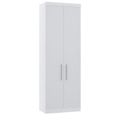Guarda Roupa Modulado 79cm 2 Portas Alpes Luciane Móveis Branco Pf Com Branco Pf