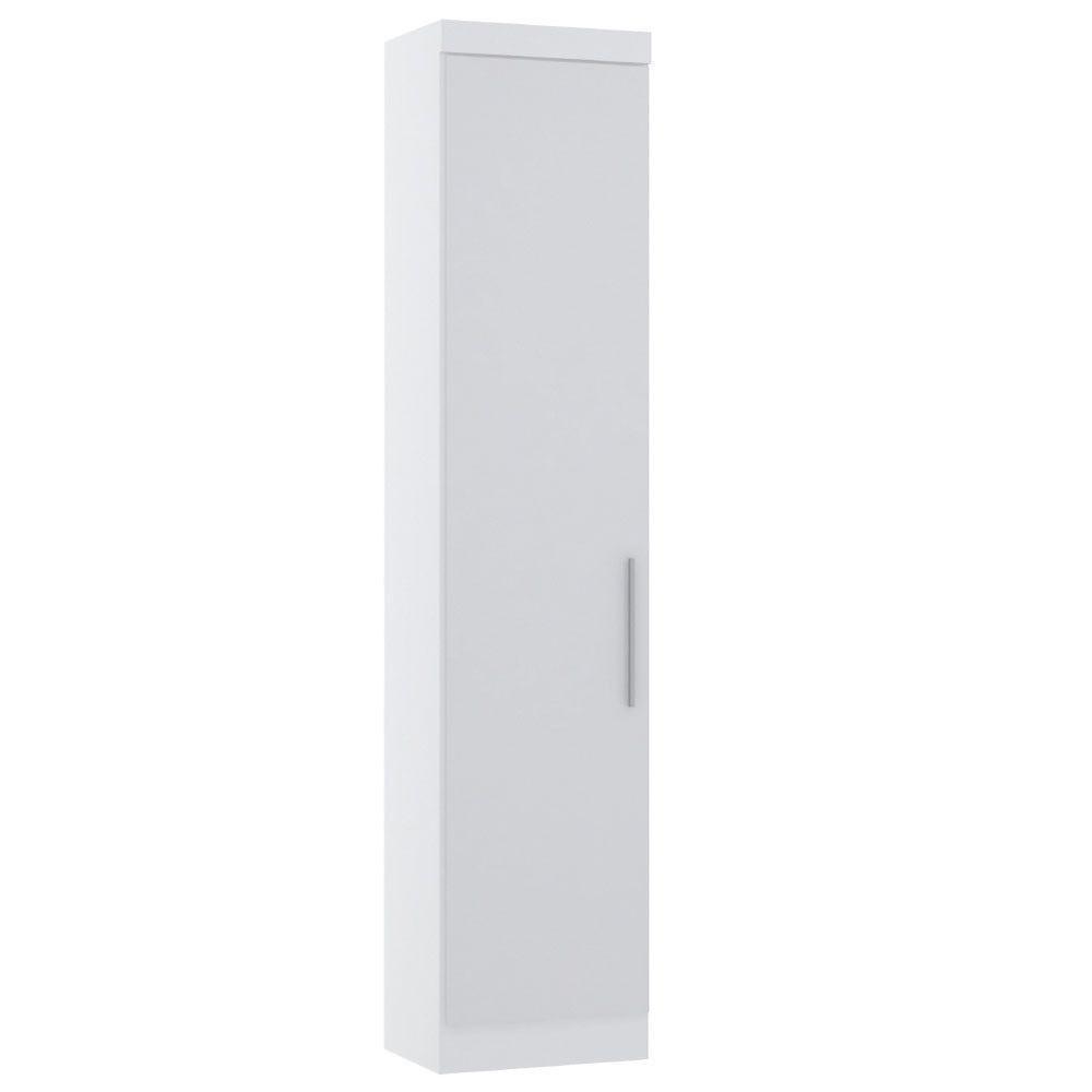 Guarda Roupa Sapateira Modulado 50cm 1 Porta Alpes Luciane Móveis Branco Pf Com Branco Pf - 1