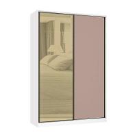 Guarda Roupa 2 Portas De Correr 159cm Branco Com Connect - 1