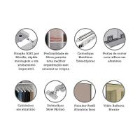 Guarda Roupa 2 Portas De Correr 159cm Branco Com Connect - 3