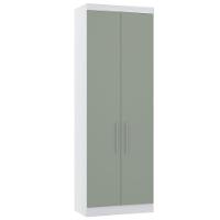 Guarda Roupa Modulado 101,50cm 3 Portas Alpes Luciane Móveis Branco Pf Com Grey Sky Pf - 2