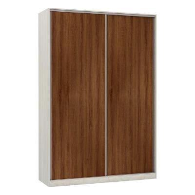 Guarda Roupa Solteiro Luciane 2 Portas de Correr 3 Gavetas Legno Crema