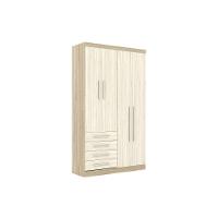 Guarda Roupa Modulado 4 Portas 4 Gavetas 193 Master Avelã Rústico/Ártico Rústico - Eucamóveis - 3