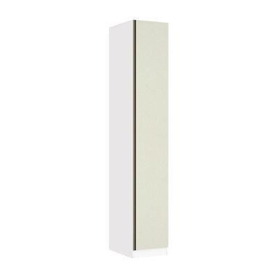 Guarda Roupa Modulado Prime 1 Porta Bater Branco F.F. com Kashmir MDP