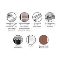 Guarda Roupa 2 Portas De Correr 159cm Branco Com Gaia - 3