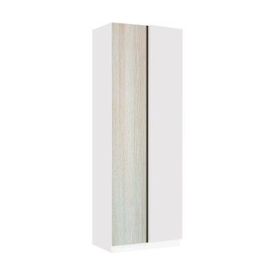 Guarda Roupa Canto Reto Prime Luciane 1 Porta de Bater MDP Branco